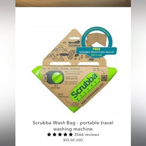 Scrubba travel washing bag NWOT
